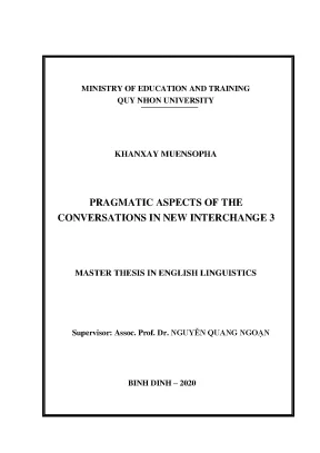 Luận văn thạc sĩ pragmatic aspects of the conversations in new interchange 3