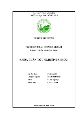 Luận văn nghiên cứu bảo quản gỗ keo lai bằng thuốc agenda 25ec