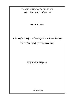 Luận văn thạc sĩ xây dựng hệ thống quản lý nhân sự và tiền lương trong erp