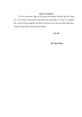 Luận án tiến sĩ triết học quan điểm của gia long và minh mạng về xây dựng quản lý đội ngũ quan lại 1802 1841