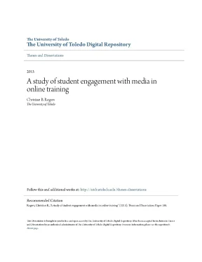 Luận văn a study of student engagement with media in online training