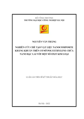 Luận án tiến sĩ kỹ thuật nghiên cứu tổng hợp và khảo sát hoạt tính của hệ phụ gia vi nhũ thế hệ mới cho nhiên liệu diesel