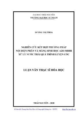 Luận văn thạc sĩ nghiên cứu kết hợp phương pháp nội điện phân và màng sinh học a2o mbbr xử lý nước thải quá trình luyện cốc