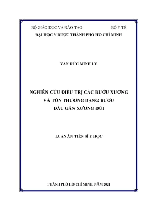 Luận án tiến sĩ nghiên cứu điều trị các bướu xương và tổn thương dạng bướu đầu gần xương đùi