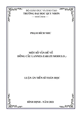 Luận án tiến sĩ toán học một số vấn đề về đồng cấu lannes zarati modulo p