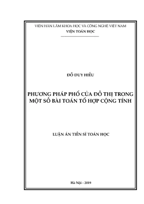 Luận án tiến sĩ toán học phương pháp phổ của đồ thị trong một số bài toán tổ hợp cộng tính