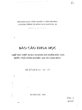 Luận văn chế tạo thiết bị đo tự động của nước thải công nghiệp ghi và cảnh bảo viện kỹ thuật thiết bị