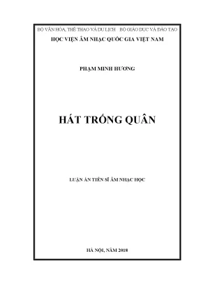 Luận án tiến sĩ hát trống quân