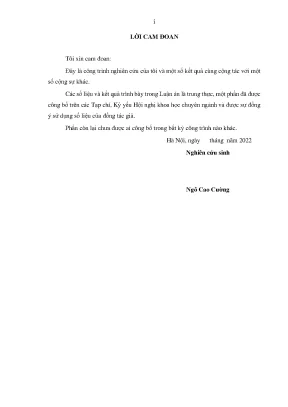 Luận án tiến sĩ sinh học nghiên cứu đặc điểm sinh học của một số chủng nấm sợi gây hại trên thấu kính ống nhòm tại việt nam
