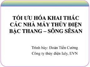 Luận văn báo cáo tối ưu hóa khai thác các nhà máy thủy điện bậc thang sông sêsan đoàn tiến cường