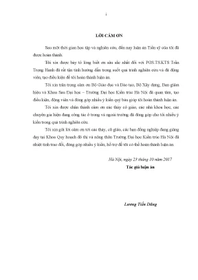 Luận án tiến sĩ quản lý đô thị quản lý hệ thống không gian xanh các đô thị du lịch vùng đồng bằng sông hồng và duyên hải đông bắc việt nam lấy đô thị ninh bình làm ví dụ