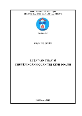 Luận văn thạc sĩ một số giải pháp nâng cao hiệu quả hoạt động quản trị nguồn nhân lực tại công ty cổ phần kinh doanh nước sạch số 2 hải phòng