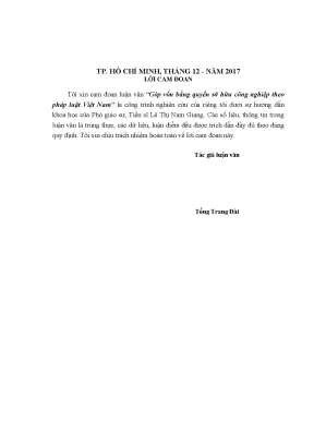 Luận văn thạc sĩ luật kinh tế góp vốn bằng quyền sở hữu công nghiệp theo pháp luật việt nam