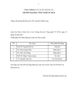 Luận văn thạc sĩ các yếu tố tác động đến sự hài lòng của khách nội địa tại điểm đến du lịch tỉnh an giang