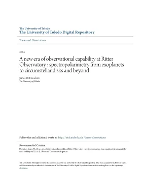 Luận văn a new era of observational capability at ritter observatory spectropolarimetry from exoplanets to circumstellar disks and beyond