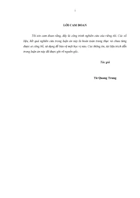 Luận án tiến sĩ sử dụng bột lá sắn keo giậu stylo trong chăn nuôi gà thịt và gà đẻ bố mẹ lương phượng tại nông hộ trung du miền núi phía bắc