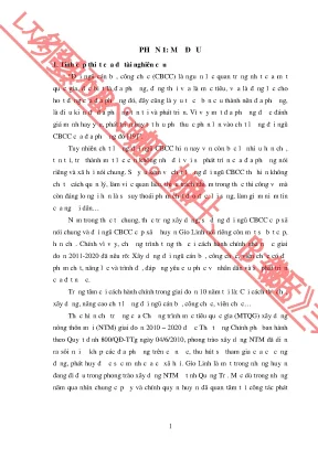 Luận văn thạc sĩ khoa học kinh tế nâng cao chất lượng đội ngũ cán bộ công chức cấp xã ở huyện gio linh tỉnh quảng trị