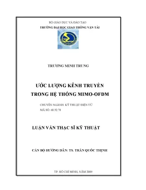 Ước lượng kênh truyền trong hệ thống mimo ofdm luận văn thạc sĩ kỹ thuật ngành kỹ thuật điện tử