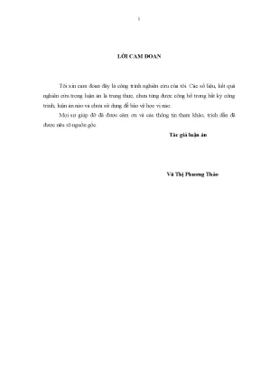 Luận án tiến sĩ nghiên cứu thực nghiệm đánh giá vai trò của một số loài thực vật thuỷ sinh và đề xuất giải pháp sinh học nhằm cải thiện chất lượng môi trường nước sông nhuệ