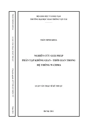 Nghiên cứu giải pháp phân tập không gian thời gian trong hệ thống w cdma luận văn thạc sĩ kỹ thuật điện tử