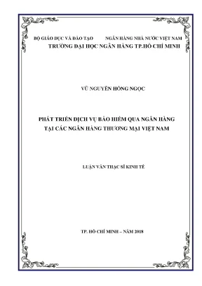 Luận văn phát triển dịch vụ bảo hiểm qua ngân hàng tại các ngân hàng