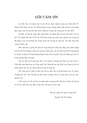 Luận án tiến sĩ vật lý mô hình 3 3 1 đơn giản và mô hình 3 2 2 1 cho vật chất tối và khối lượng neutrino