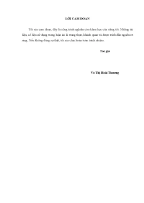 Luận án tiến sĩ lịch sử quá trình sản xuất kinh doanh đặc sản ẩm thực ở nghệ an và hà tĩnh thời kỳ đổi mới 1986 2010