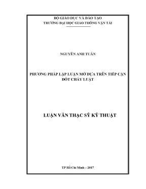 Phương pháp lập luận mờ dựa trên tiếp cận đốt cháy luật luận văn thạc sỹ ngành công nghệ thông tin