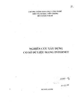 Luận văn nghiên cứu xây dựng cơ sở dữ liệu mạng internet