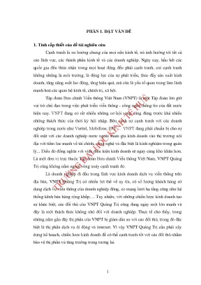 Luận văn thạc sĩ khoa học kinh tế nâng cao năng lực cạnh tranh dịch vụ viễn thông của vnpt quảng trị