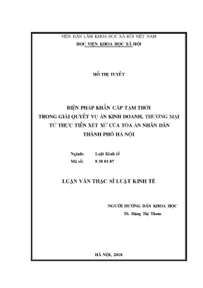 Luận văn thạc sĩ pháp luật doanh nghiệp 2