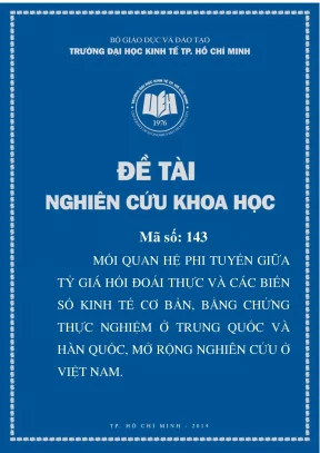 Luận văn mối quan hệ phi tuyến giữa tỷ giá hối đoái thực và các yếu tố kinh tế cơ bản bằng chứng ở trung quốc hàn quốc và việt nam