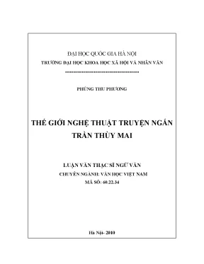 Luận văn thạc sĩ thế giới nghệ thuật truyện ngắn trần thùy mai