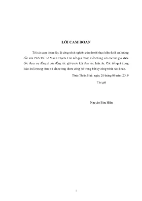 Luận án tiến sĩ khoa học máy tính xây dựng mô hình lai cho bài toán dự báo theo tiếp cận mờ hướng dữ liệu