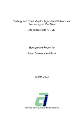 Luận văn background report for asian development bank strategy and road map for agricultural science and technology in viet nam