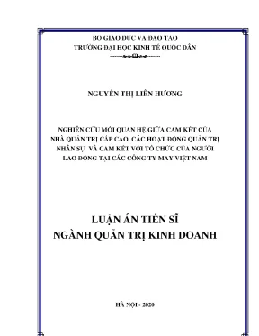 Luận án tiến sĩ phát triển dịch vụ bao thanh toán trong xuất khẩu hàng hoá ở việt nam