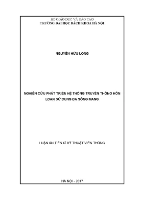 Luận án tiến sĩ nghiên cứu phát triển hệ thống truyền thông hỗn loạn sử dụng đa sóng mang