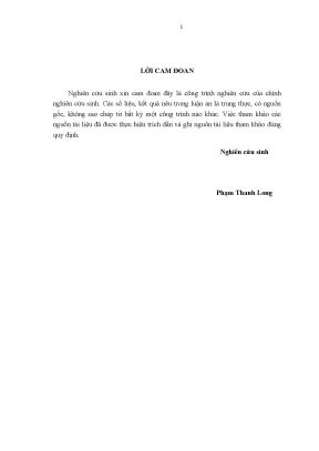 Luận án tiến sĩ nghiên cứu lồng ghép vấn đề biến đổi khí hậu đến quy hoạch sử dụng không gian khu kinh tế mở nhơn hội bình định