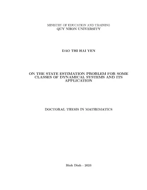 Luận án on the state estimation problem for some classes of dynamical systems and its application