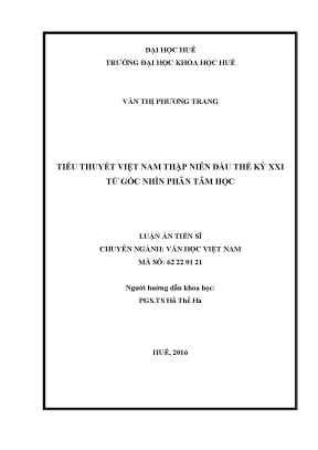 Luận án tiến sĩ văn học tiểu thuyết của mạc ngôn nhìn từ lý thuyết liên văn bản