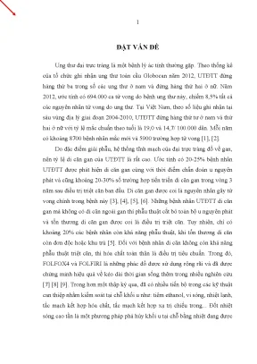 Luận án tiến sĩ nghiên cứu kết quả bước đầu điều trị di căn gan trong ung thư đại trực tràng bằng đốt nhiệt sóng cao tần kết hợp hóa chất toàn thân