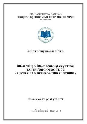 Luận văn hoàn thiện hoạt động marketing tại trường quốc tế úc australian international school lvts2