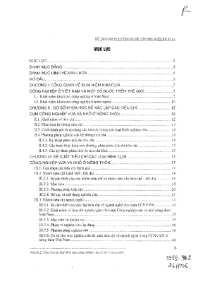 Luận văn tiêu chí các loại hình cụm công nghiệp vừa và nhỏ ở nông thôn
