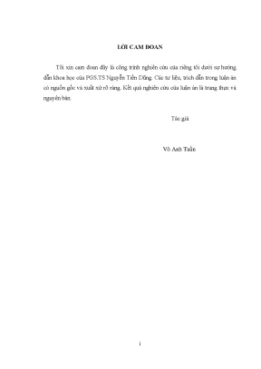 Luận án tiến sĩ triết học tư tưởng của jiddu krishnamurti về con người