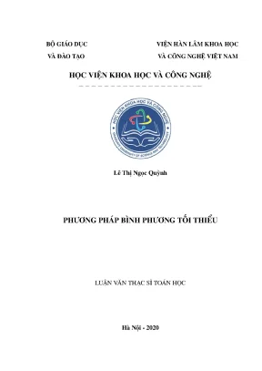Luận văn thạc sĩ phương pháp bình phương tối thiểu