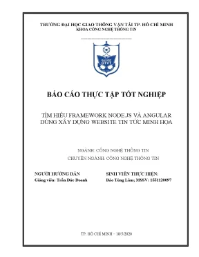 Luận văn tốt nghiệp tìm hiểu framework node js và angular dùng xây dựng website tin tức minh họa