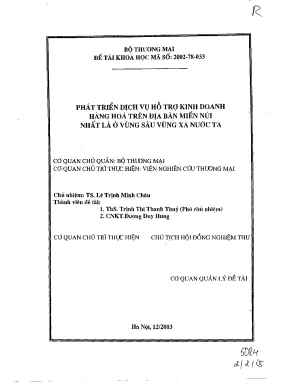 Luận văn phát triển dịch vụ hỗ trợ kinh doanh hàng hóa trên địa bàn miền núi nhất là ở vùng sâu vùng xa nước ta