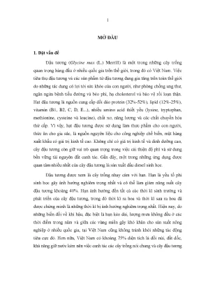 Luận án tiến sĩ nông nghiệp nghiên cứu đặc điểm và chuyển gen gmdreb2 nhằm cải thiện tính chịu hạn của cây đậu tương glycine max l merrill