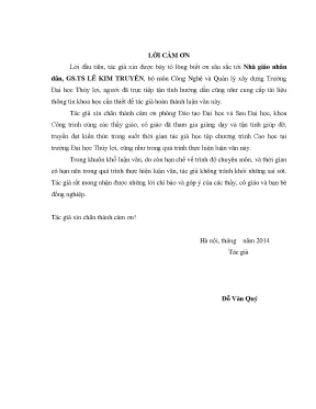 Luận văn thạc sĩ giám sát thi công và nghiệm thu công trình cấp nước sạch trên địa bàn tỉnh bắc ninh