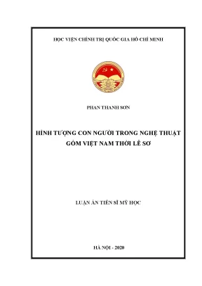 Luận án tiến sĩ hình tượng con người trong nghệ thuật gốm việt nam thời lê sơ 1428 1527